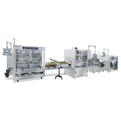 八头自动灌装、放泵头盖、旋盖生产线