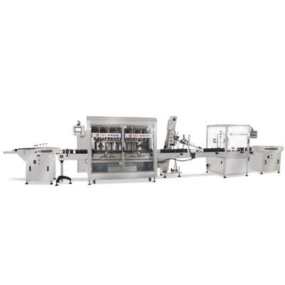 十头自动灌装、上盖、压盖生产线