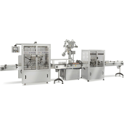 六头自动灌装、铝箔上盖、封盖生产线