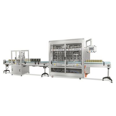 八头自动灌装加充氮、压盖生产线